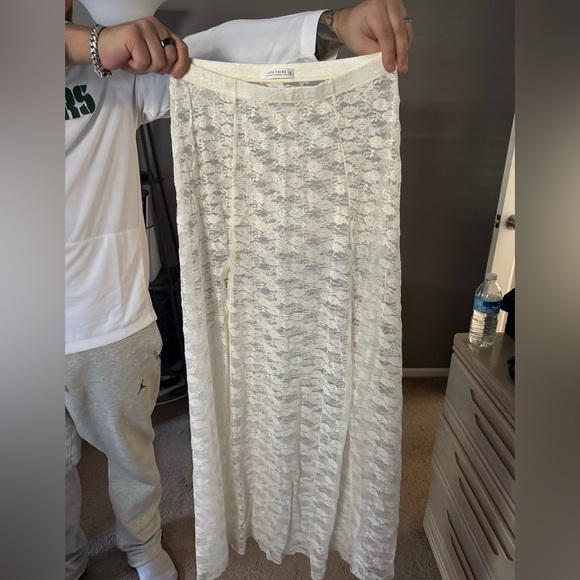12th tribe odessa Cream Lace Maxi Skirt medium - Picture 4 of 10